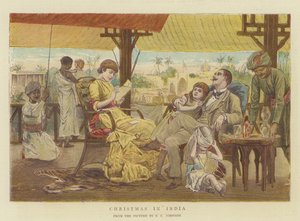 Karácsony Indiában (chromolitho)